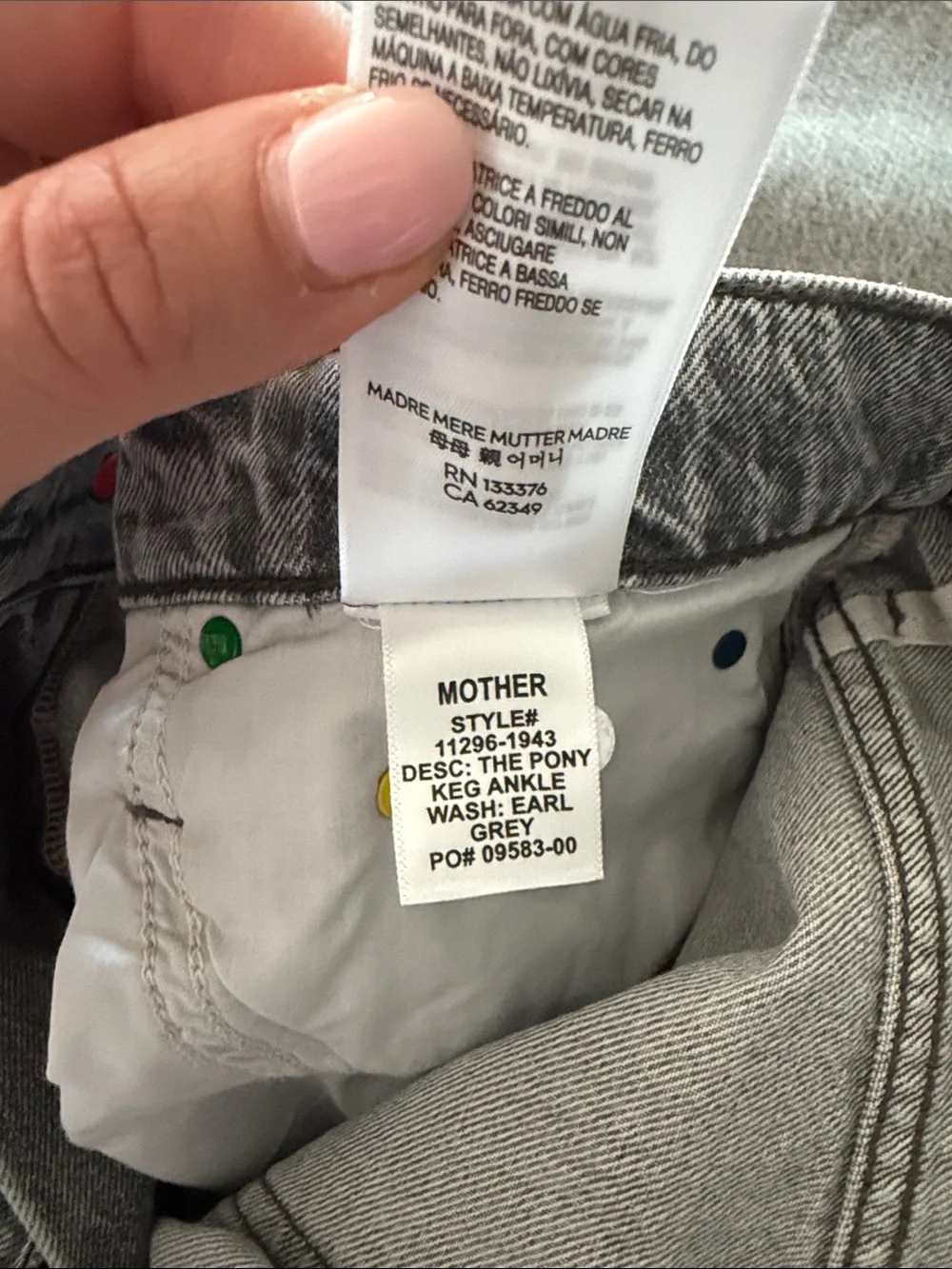 BNWT MOTHER The Pony Keg High-Rise Barrel Jeans - Picture 9 of 12